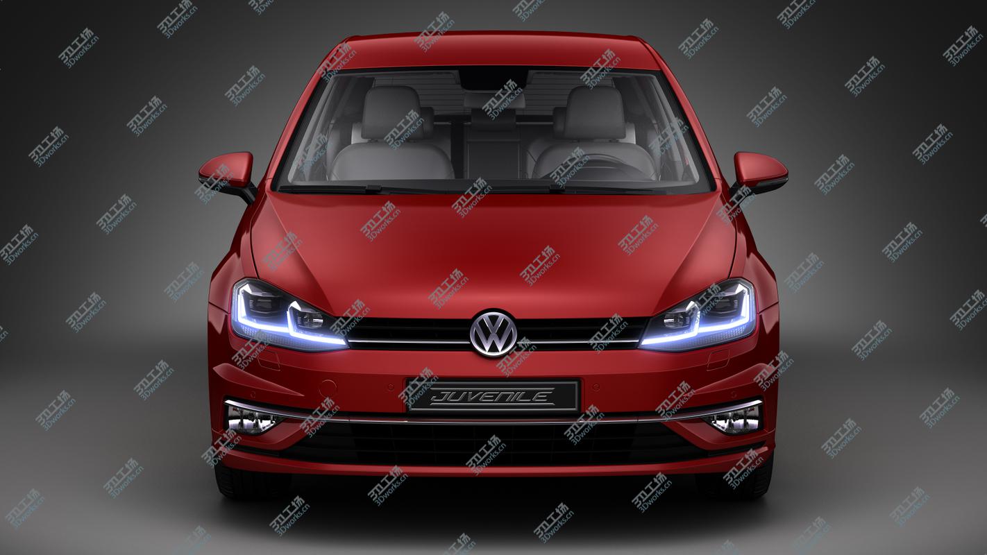 images/goods_img/202104092/Volkswagen Golf 7 Facelift 2017 3D model/3.jpg